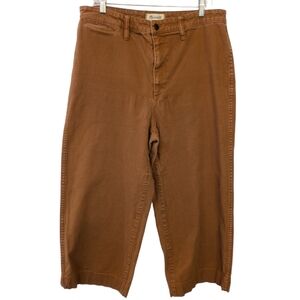 Madewell Women's Dried Acorn Full Length Slim Emmett Wide Leg Jeans Size 33/32